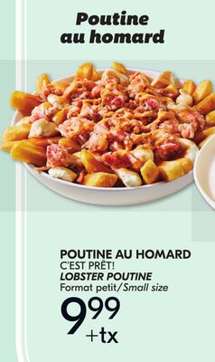 Poutine au homard c'est prêt!