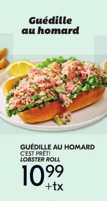 Guédille au homard c'est prêt!