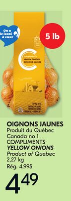 OIGNONS JAUNES COMPLIMENTS