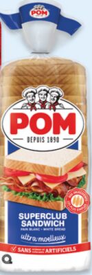 Pain blanc ou de blé entier pom