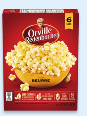 Paq. de 6 sacs de maïs à éclater orville redenbacher