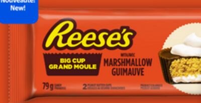 Grands moules Reese's au beurre d'arachide 62 g ou avec guimauve ou fraise 79 g