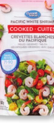 Paq. de 71 – 90 crevettes cuites ou paq. de 61 – 70 crevettes crues Great Value par lb