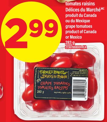 TOMATES RAISINS DÉLICES DU MARCHÉ, 283 g