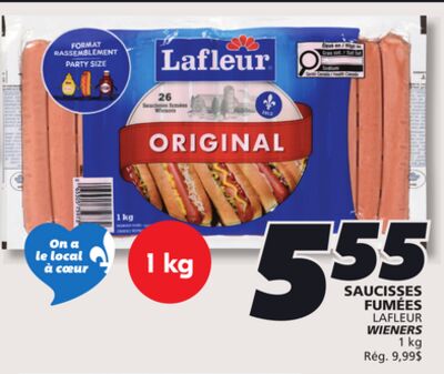 SAUCISSES FUMÉES LAFLEUR