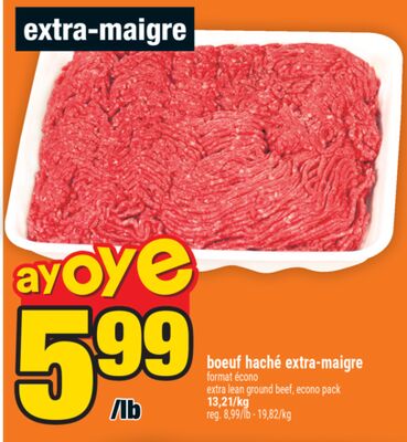 boeuf haché extra-maigre | extra lean ground beef, econo pack