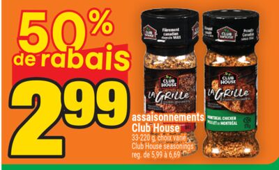 assaisonnements Club House | Club House seasonings