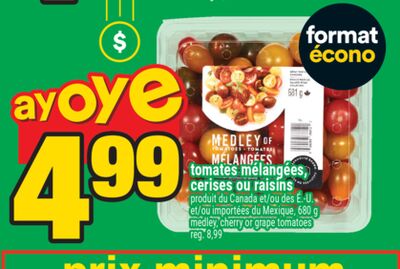 tomates mélangées, cerises ou raisins | medley, cherry or grape tomatoes