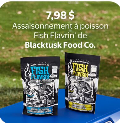Assaisonnement à poisson fish flavrin' de blacktusk food co.