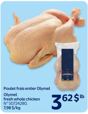 Poulet frais entier Olymel
