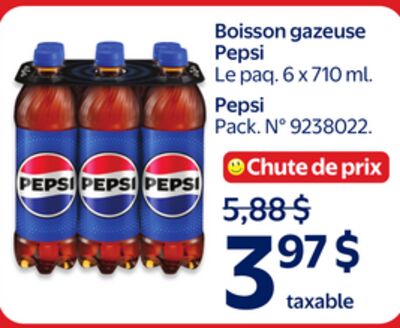 Boisson gazeuse pepsi