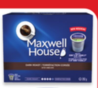 Café moulu ou paq. de 30 capsules k-cup de café maxwell house
