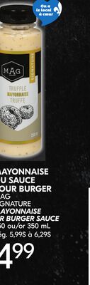 Mayonnaise ou sauce pour burger mag signature