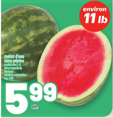 Melon d'eau sans pépins