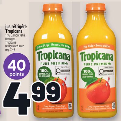 Jus réfrigéré tropicana