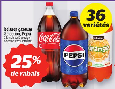 Boisson gazeuse selection, pepsi