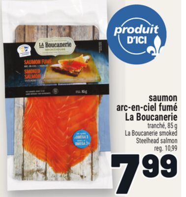 Saumon arc-en-ciel fumé la boucanerie
