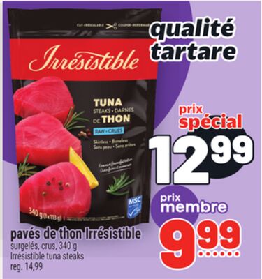 Pavés de thon irrésistible