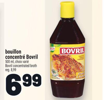 Bouillon concentré bovril