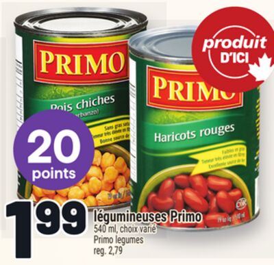 Légumineuses primo