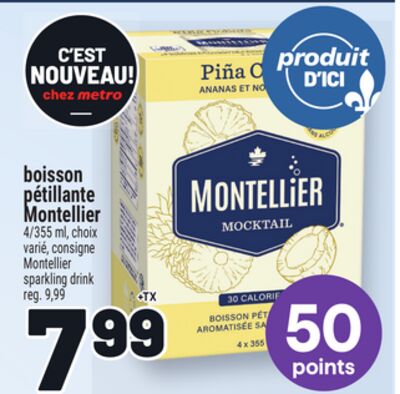 Boisson pétillante montellier