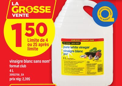 Vinaigre blanc sans nom®, 4 l