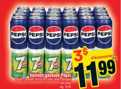 Boisson gazeuse pepsi