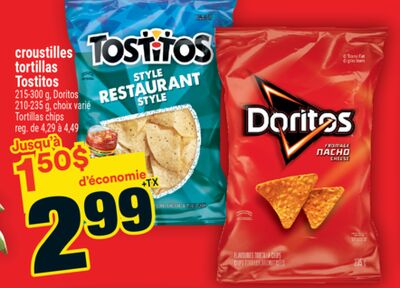 Croustilles tortillas tostitos