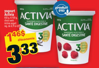 Yogourt activia