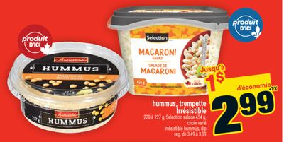Hummus, trempette irrésistible