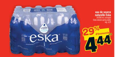 Eau de source naturelle eska