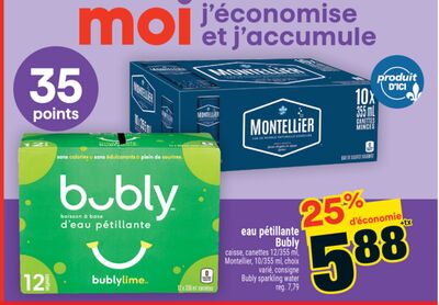 Eau pétillante bubly