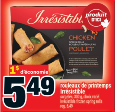 Rouleaux de printemps irrésistible