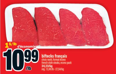 Biftecks français