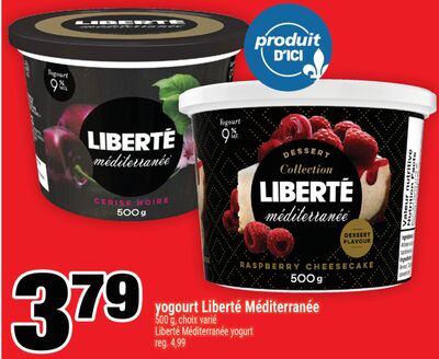 Yogourt liberté méditerranée