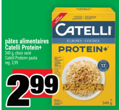 Pâtes alimentaires catelli protein+
