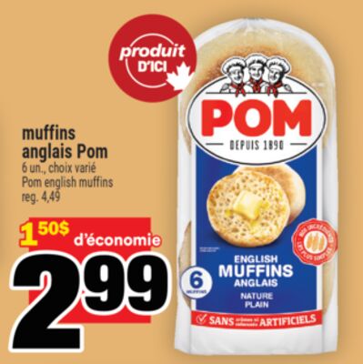 Muffins anglais pom