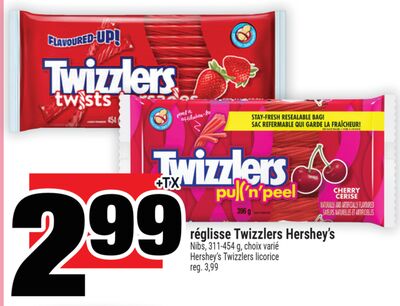 Réglisse twizzlers hershey's