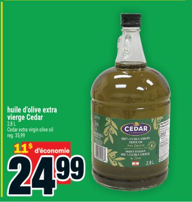Huile d'olive extra vierge cedar
