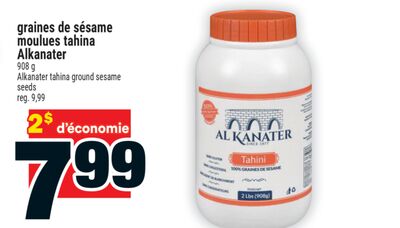 Graines de sésame moulues tahina alkanater