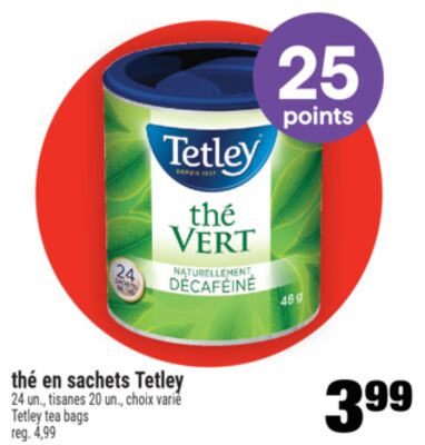 Thé en sachets tetley