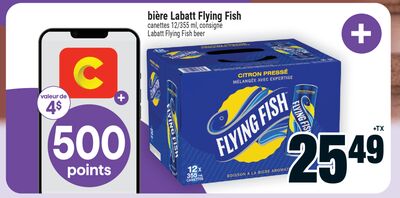 Bière labatt flying fish