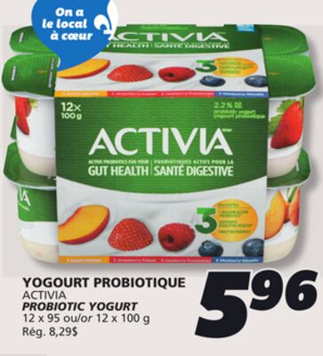 Yogourt probiotique activia