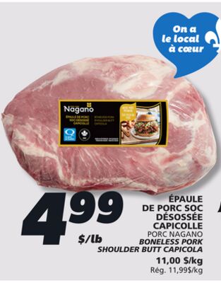Épaule de porc soc désossée capicolle
