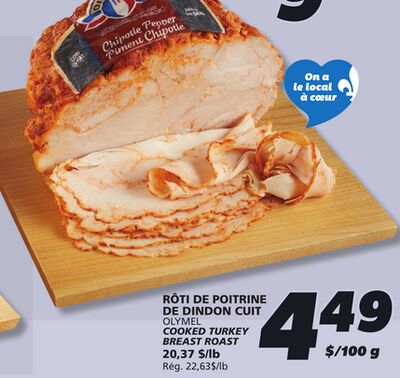RÔTI DE POITRINE DE DINDON CUIT OLYMEL