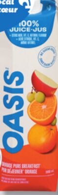 Jus de fruits ou cocktail de légumes oasis