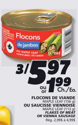 FLOCONS DE VIANDE MAPLE LEAF