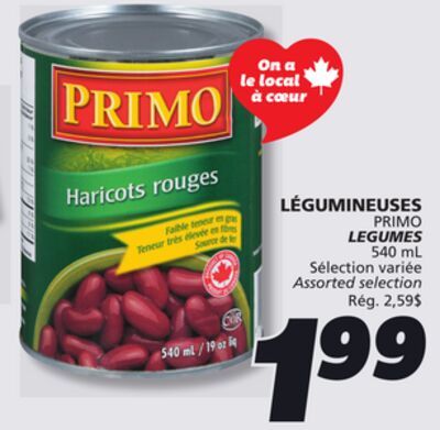 Légumineuses primo