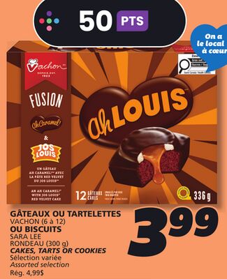 Gâteaux ou tartelettes vachon
