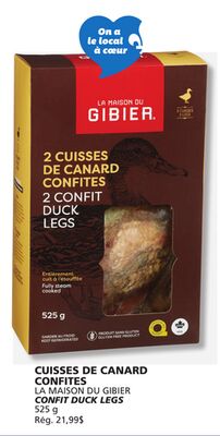 Cuisses de canard confites la maison du gibier